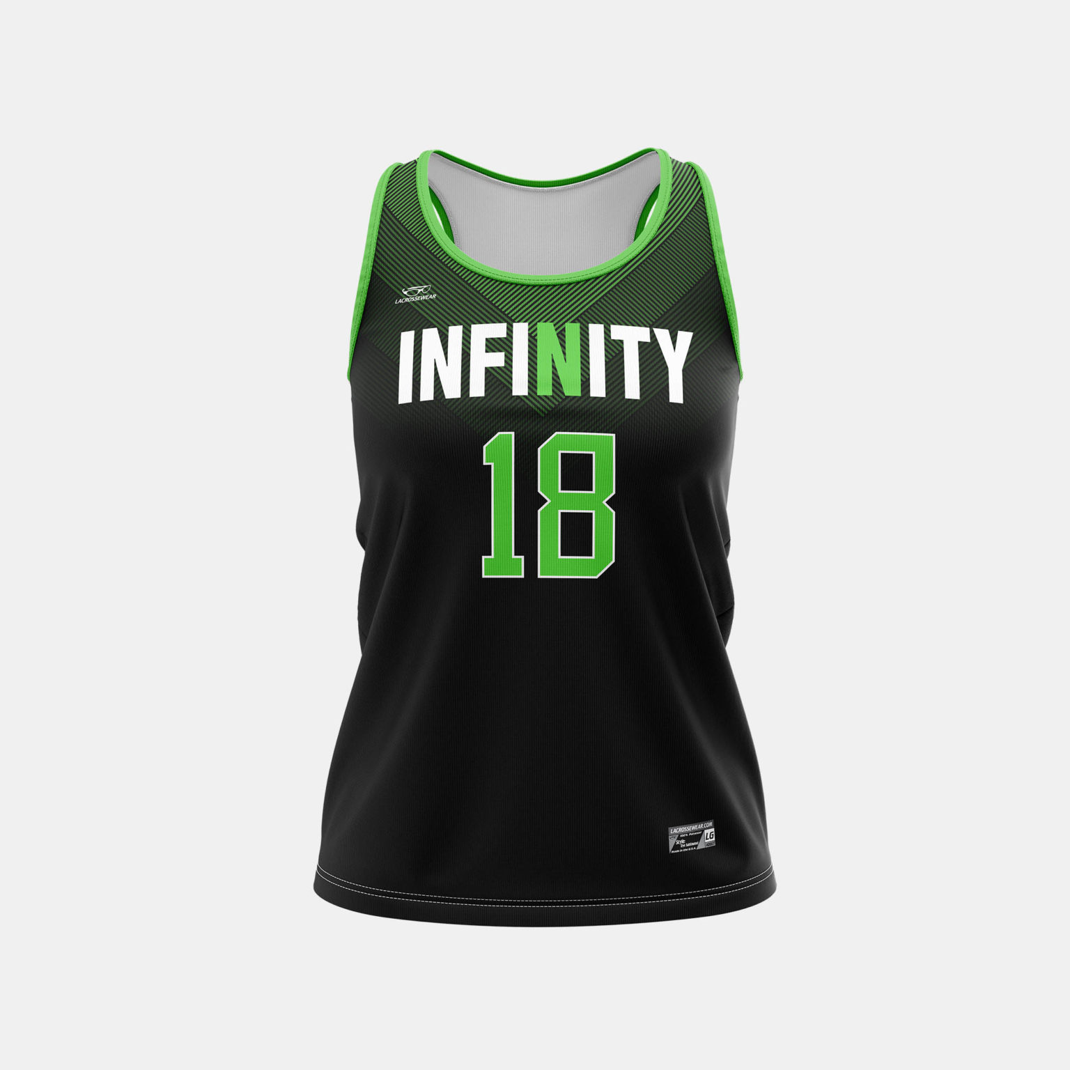 Lacrossewear Custom Women’s Lacrosse Racerback Game Jersey Dynasty Custom