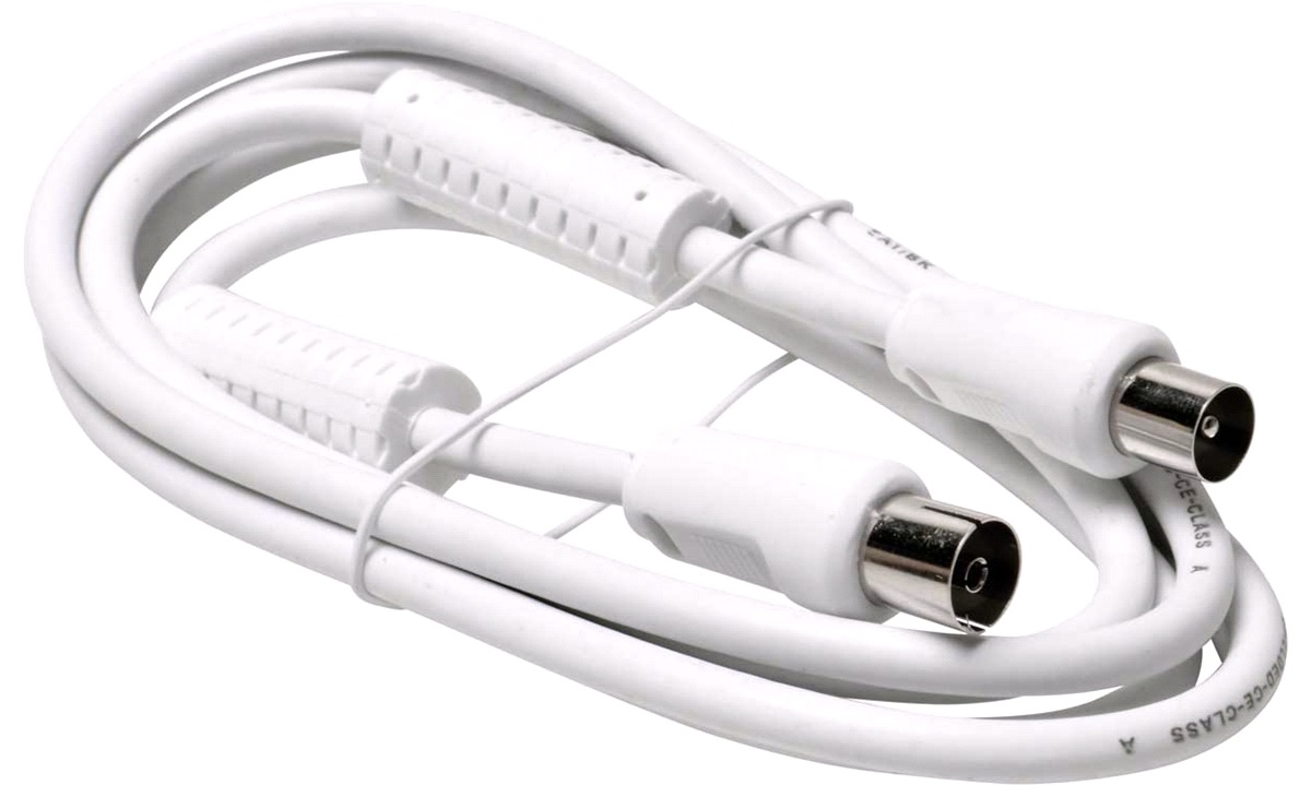 Antennekabel 100% skærmet 1,5M med stik - Antennestik & kabel - thansen.dk