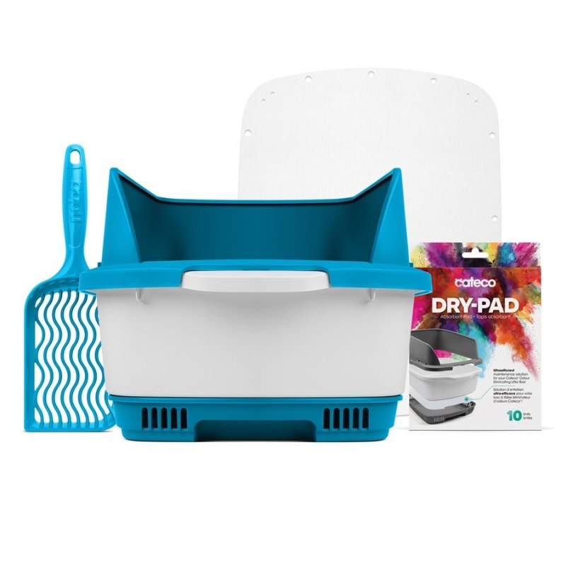 Litter Box for Cats, Blue Cateco By NOBA DYNO.CA