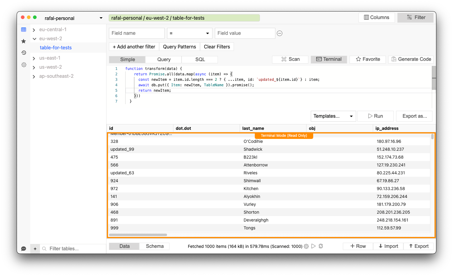 Perform DynamoDB Conditional Update (Using a Visual Editor)