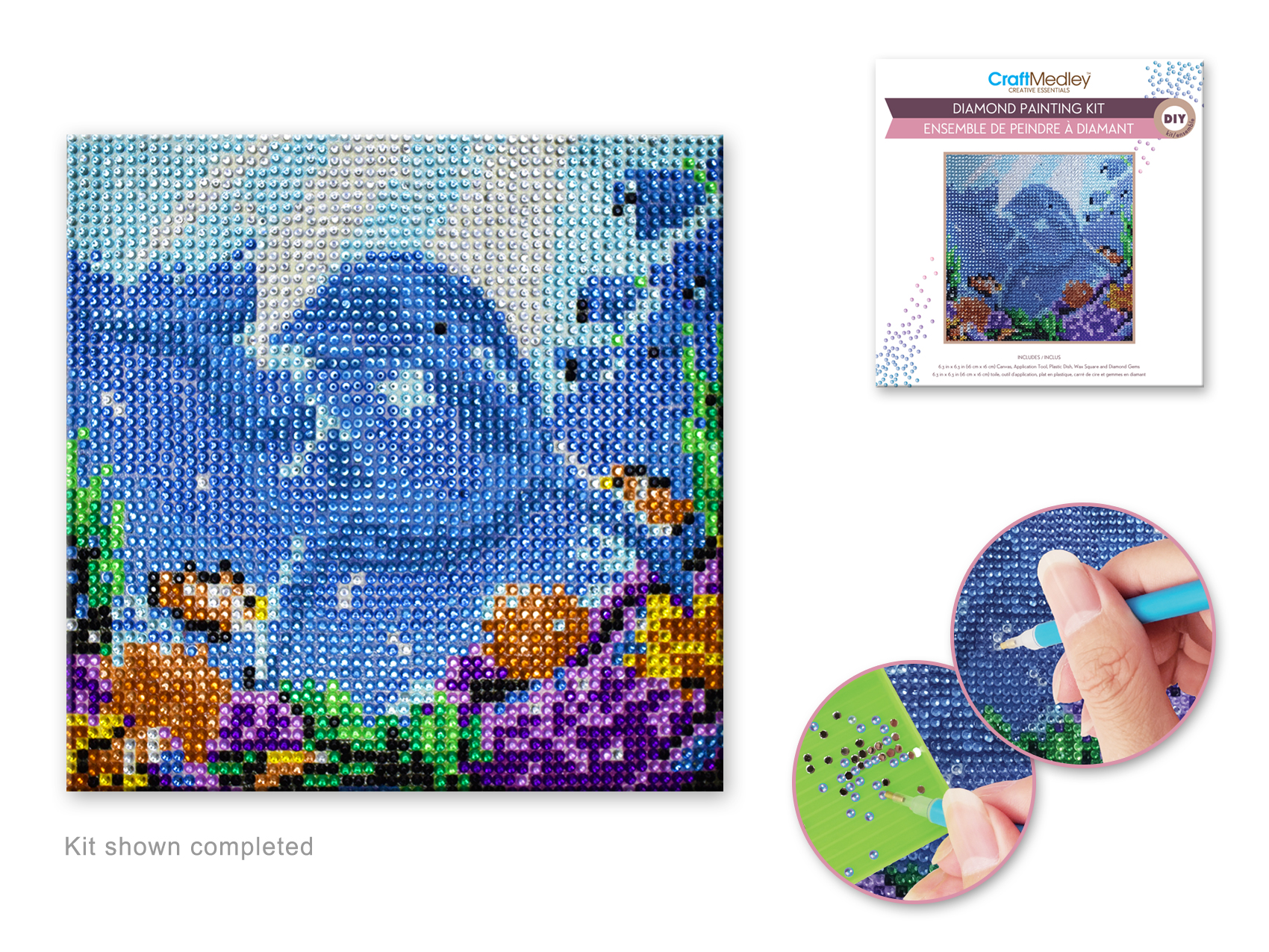 DIY Diamond Painting Kit Dolphin Dyon Center N.V.