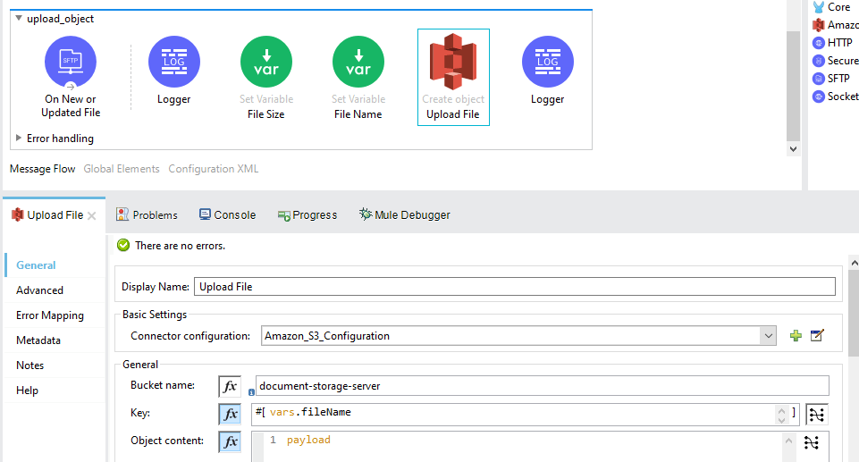 Configuring Amazon S3 Using Mulesoft DZone