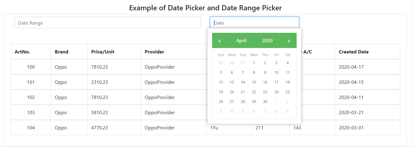 NgxBootstrap DateRange Picker and Date Picker DZone Web Dev
