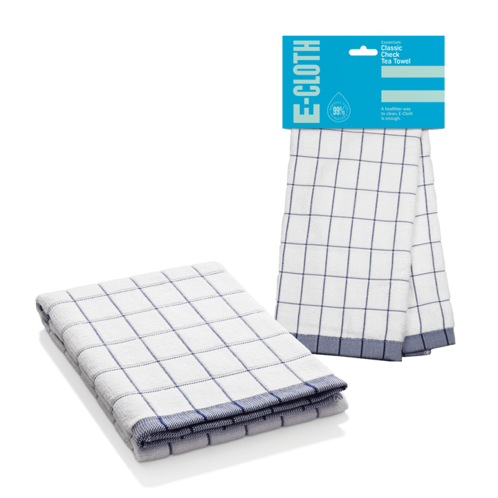 Classic Check Tea Towel Ecloth your best cleaning products