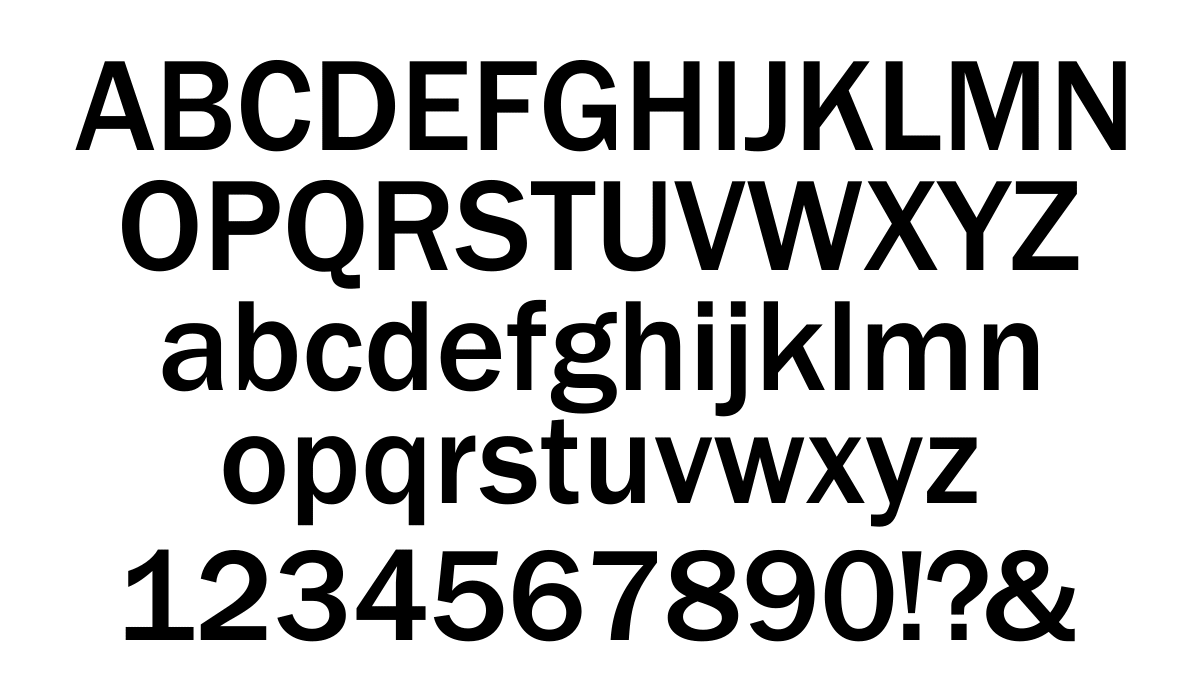 Franklin Gothic DAYLIGHT FONTS