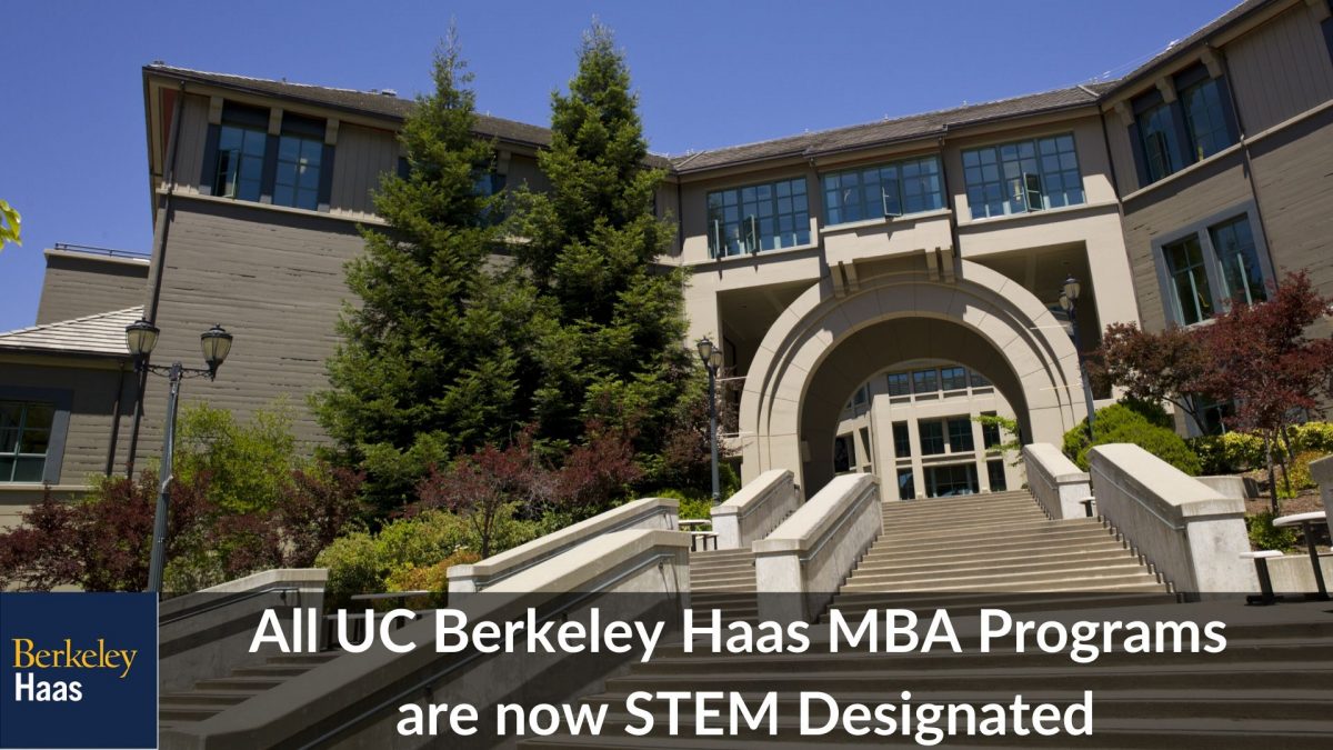 All UC Berkeley Haas MBA Programs are now STEMDesignated