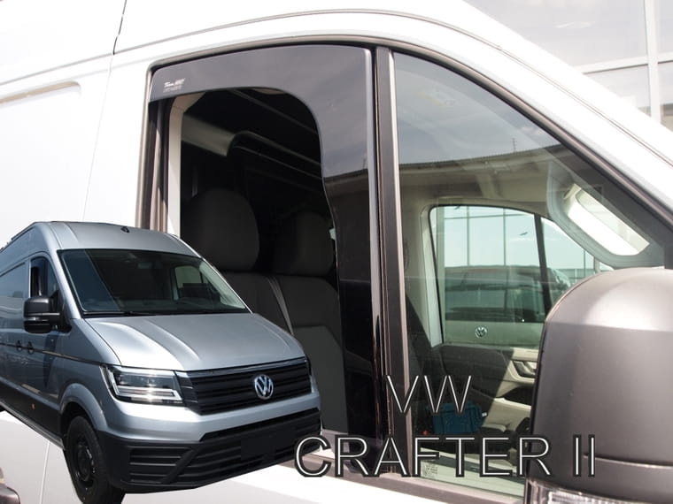 Wind deflectors VOLKSWAGEN Crafter 2017> (front only) HEKO