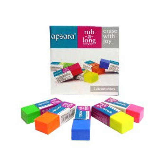 Apsara RubALong Eraser (4 X 5 Unit Pouch) IMPERIAL STATIONERY MART