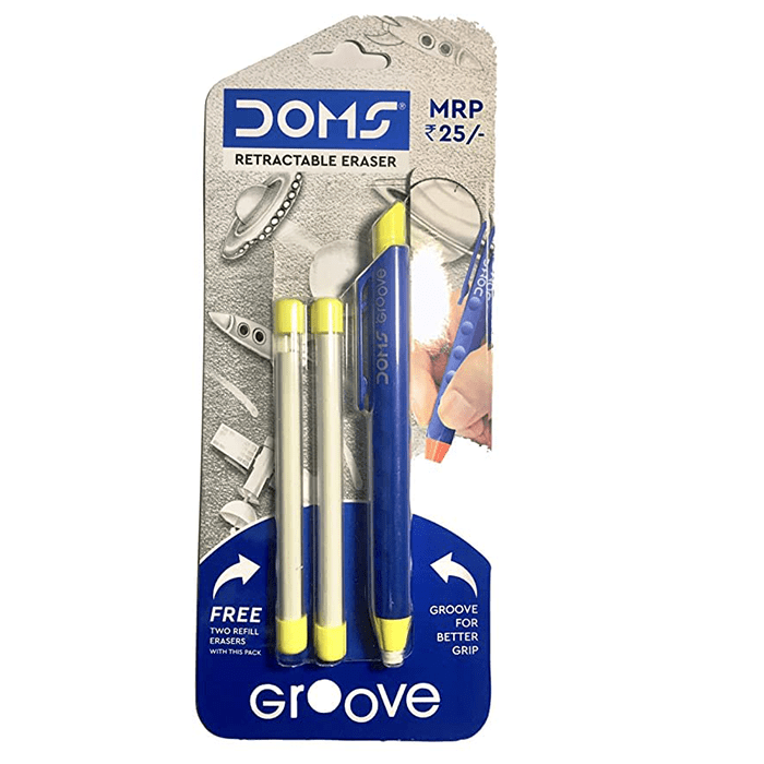 DOMS GROOVE RETRACTABLE ERASER IMPERIAL STATIONERY MART