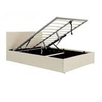 Cadre de lit avec sommier relevable et tête de lit en