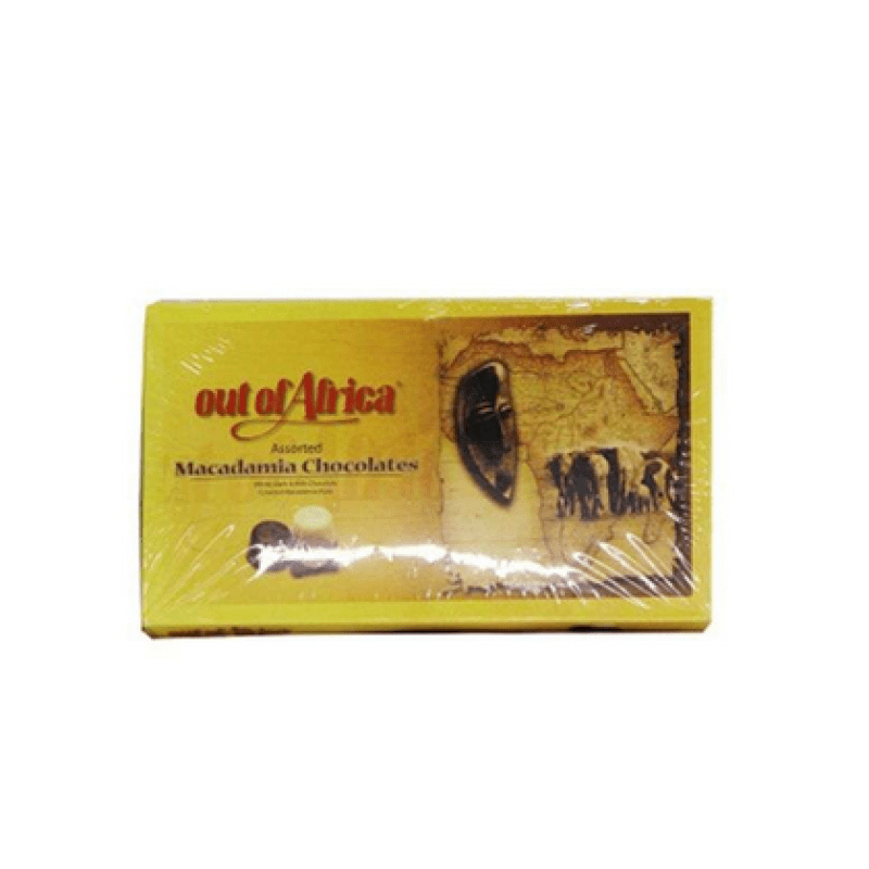 OUT OF AFRICA ASSORTED MACADAMIA CHOCOLATES 195G
