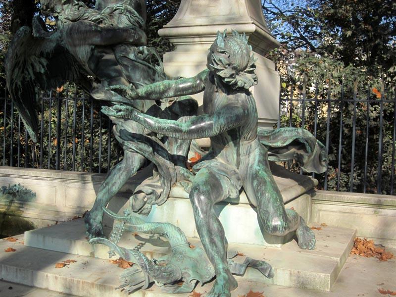 Monument à Eugène Delacroix Jardin du Luxembourg Paris (75006) E