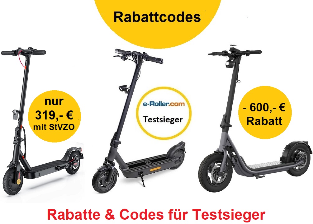 E Scooter Rabattcodes Angebote mit Gutscheincodes kaufen