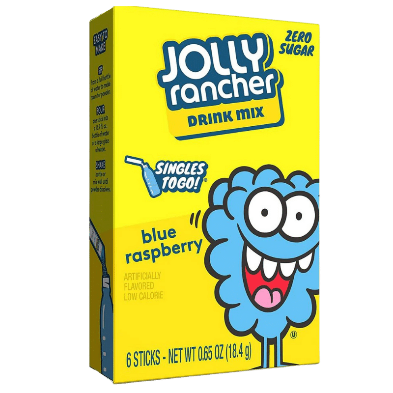 Jolly Rancher Singles to Go Blue Raspberry 6 Sticks ESnacks