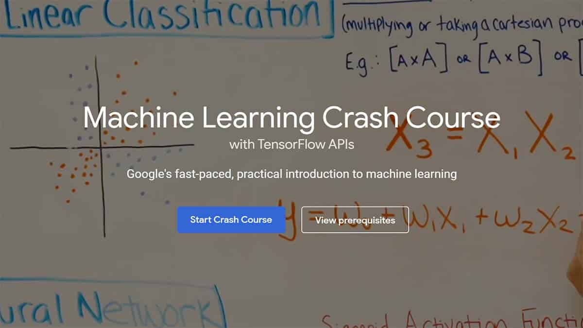 Machine Learning Crash Course Google Review mahines