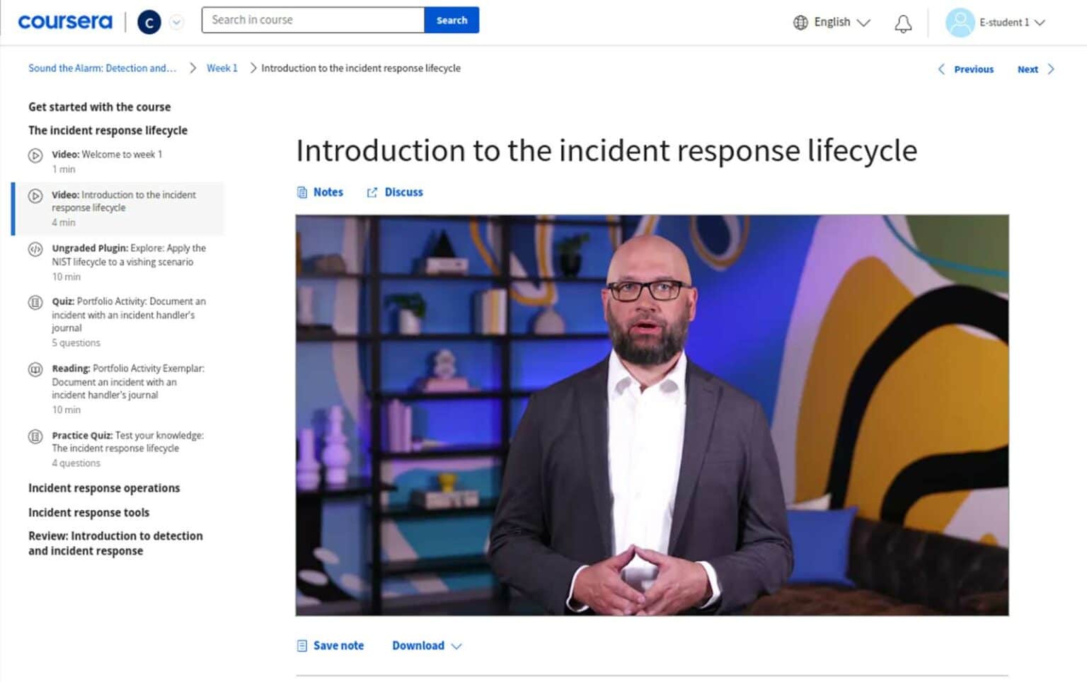 Review of Coursera's Google Cybersecurity Professional Certificate E