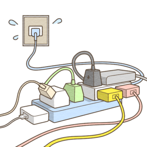 コンセントのタコ足配線って何が危険なの？ - くらしのマーケットマガジン たこ足配線はなぜ危険？ | 基礎からわかる電気技術者の知識と資格