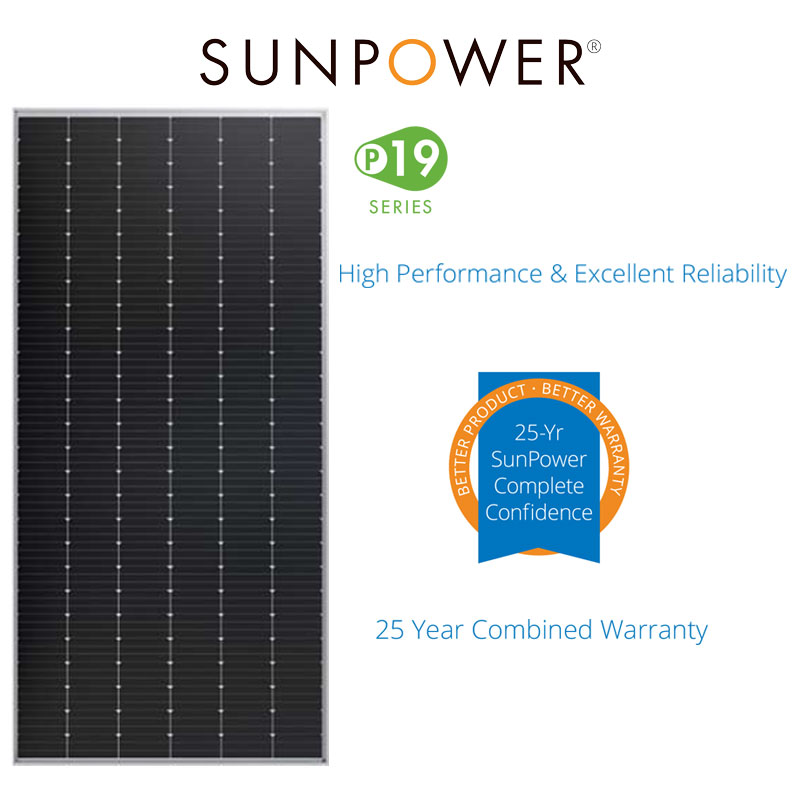 Sunpower P19 series1500V . solar panels Kỹ thuật điện Trần Lê