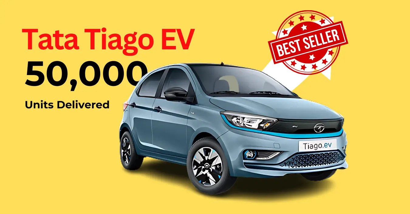 Tata Tiago EV India's BestSelling Electric Car Crosses 50,000 Unit