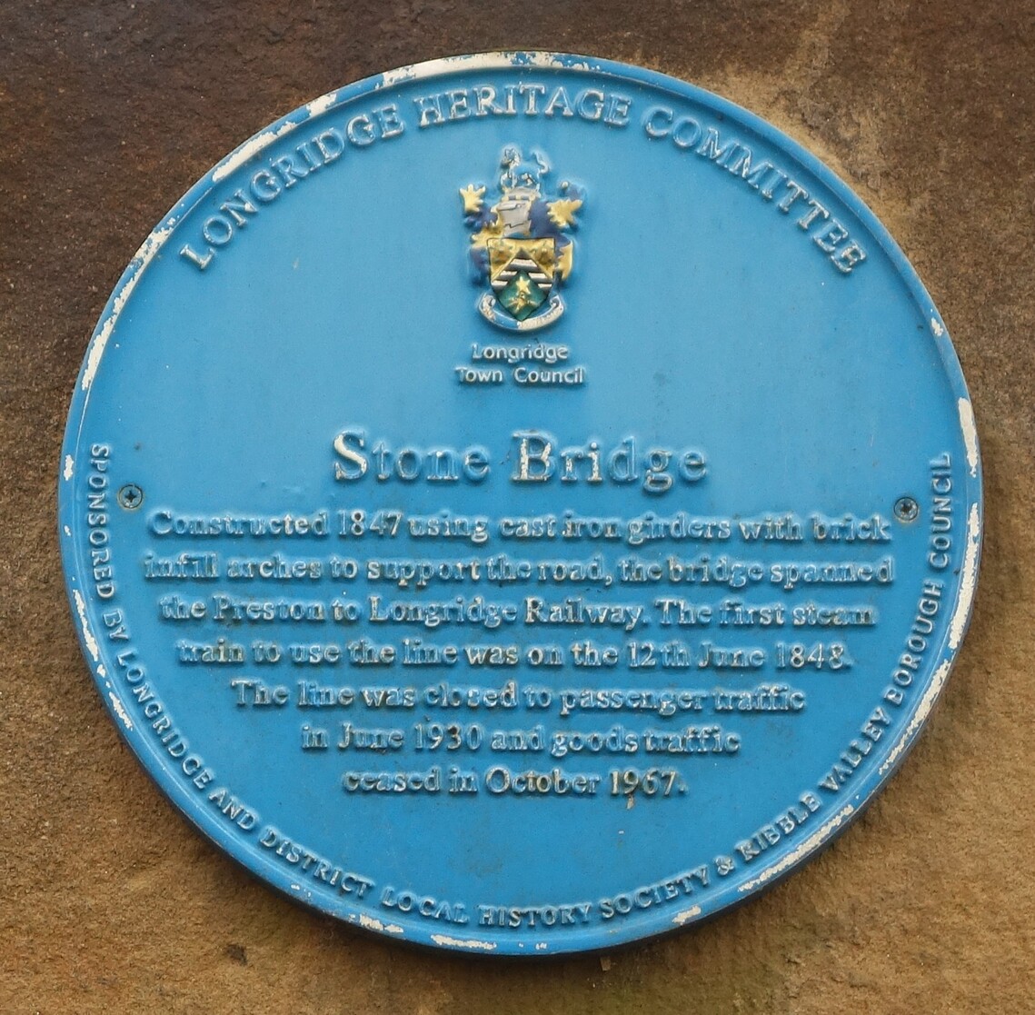 BLUE PLAQUES BEFORE AND AFTER REFURBISHMENT LONGRIDGE HISTORY SOCIETY