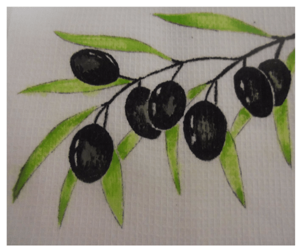 как нарисовать полотенце