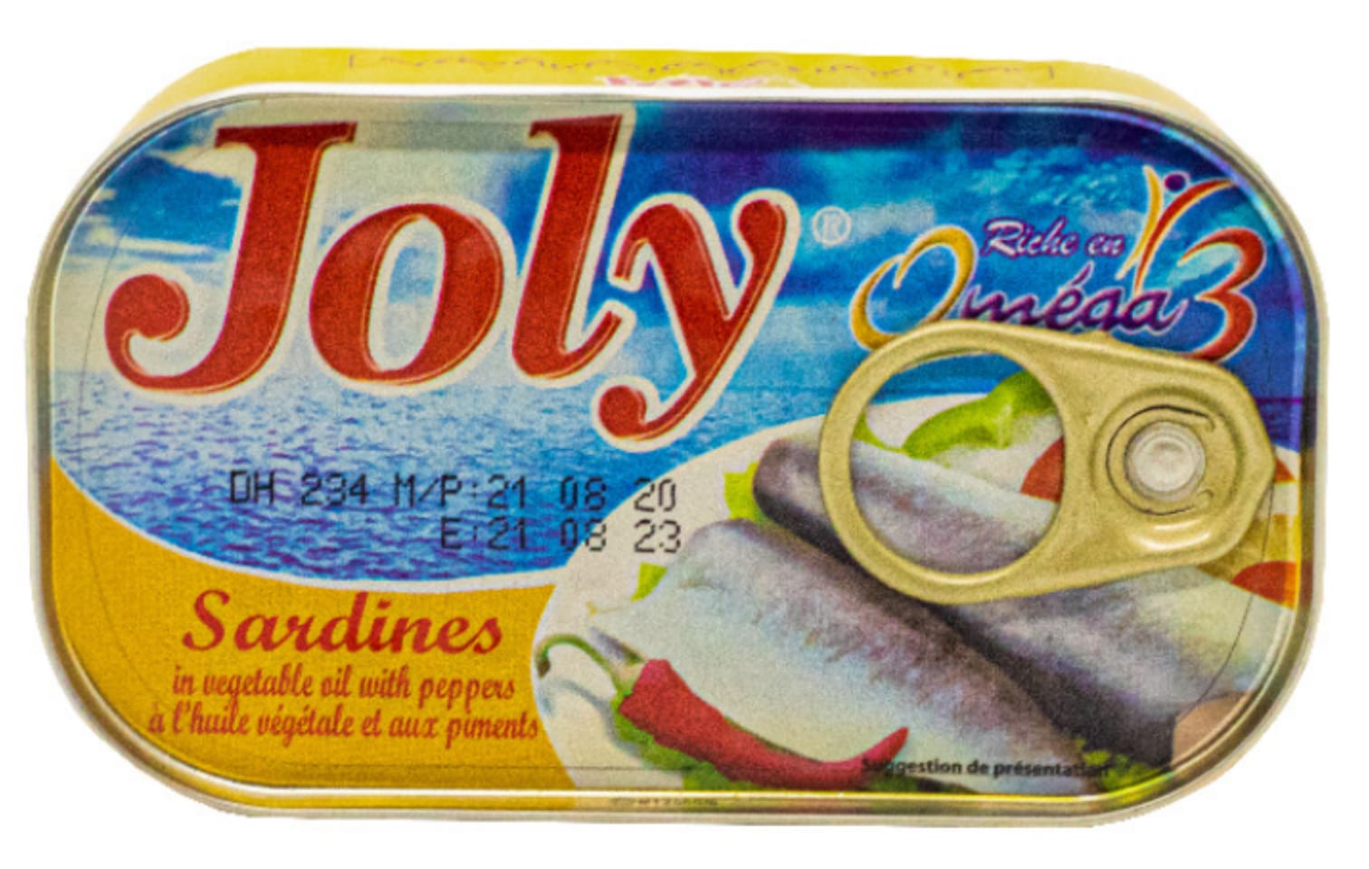 Sardines à l'huile pimentée conserve de poisson Importer et