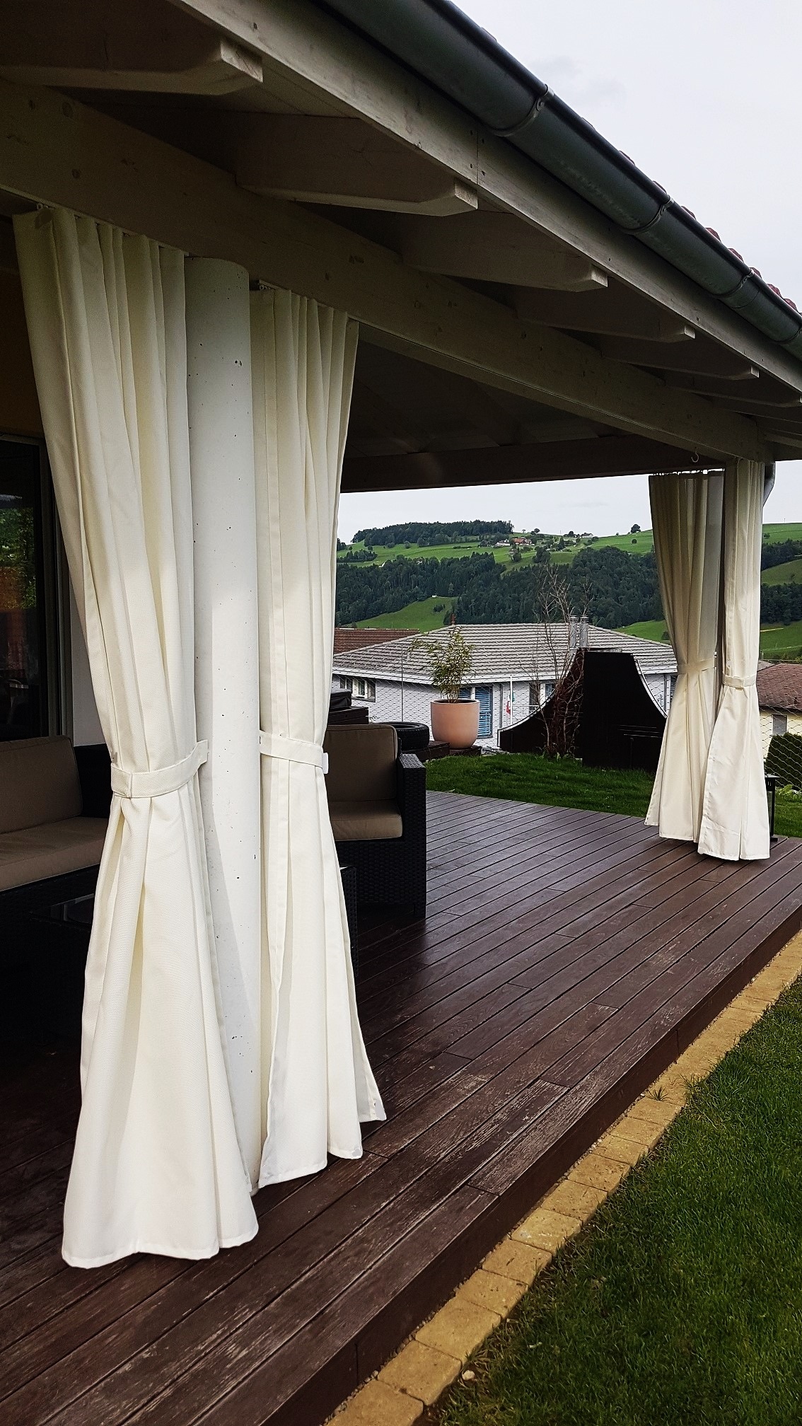 Zasłony na taras zasłony wodoodporne zewnętrzne 7444509244