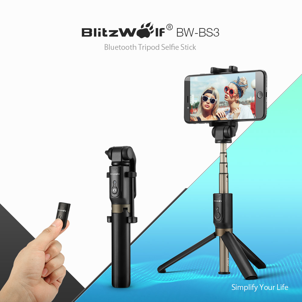 BlitzWolf BWBS3 SELFIE STICK PILOT STATYW MONOPOD 6929170257