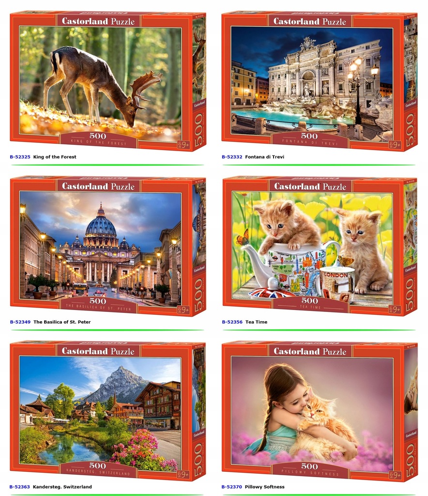 CASTORLAND Puzzle 500 elementów CAS002 7372365180 oficjalne