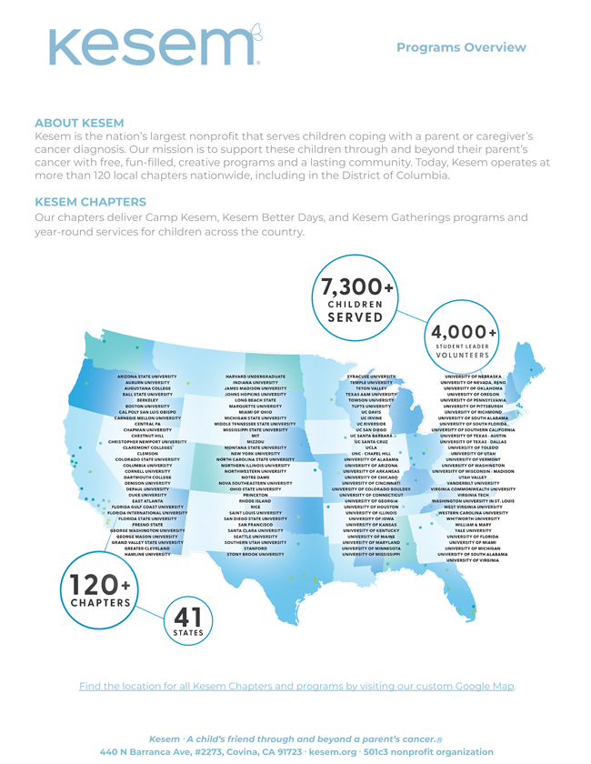 About Camp Kesem CAREER BRAIN LLC