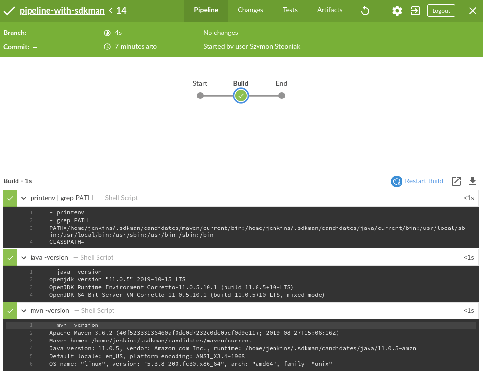 Using SDKMAN! as a docker image for Jenkins Pipeline a step by step guide