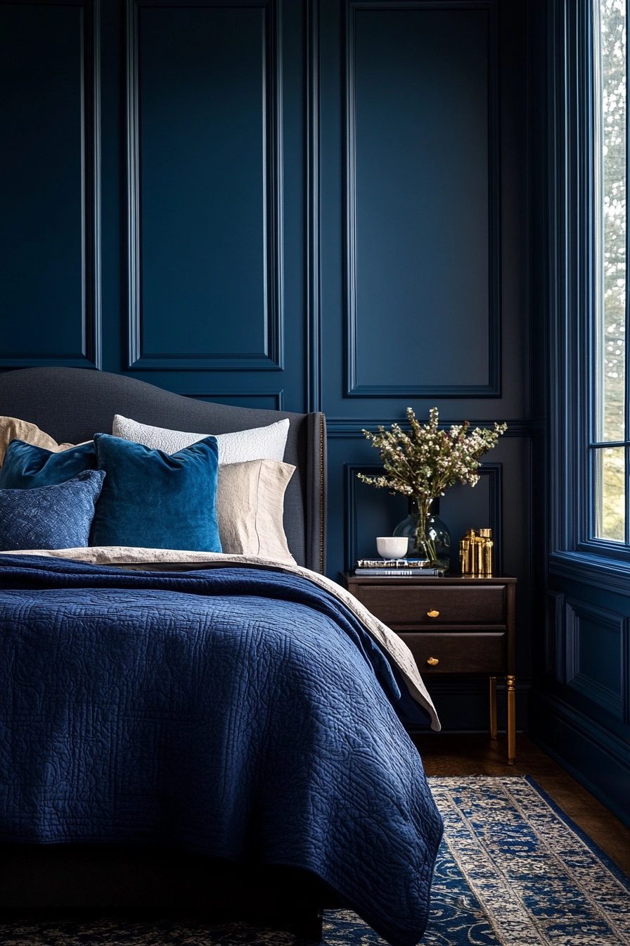 29 Moody Blue Bedroom Ideas For A Dark And Dreamy Vibe Courtneys World