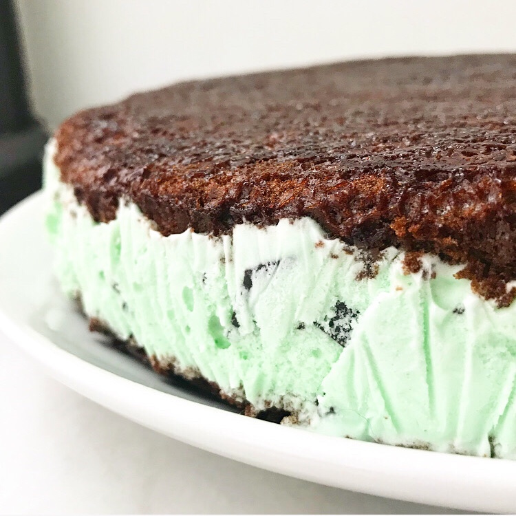 Mint Chocolate Chip Ice Cream Cake e2 bakes brooklyn