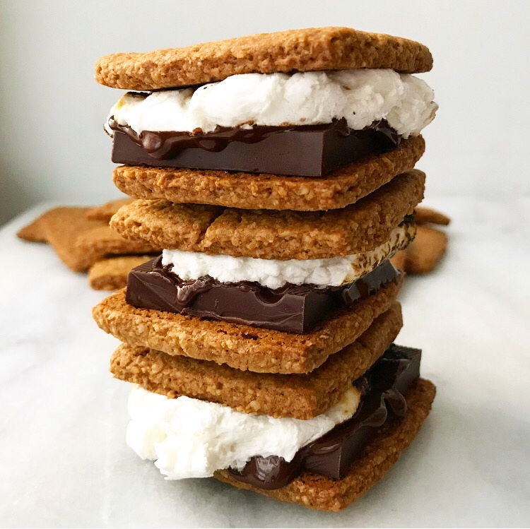 Toasted Oat Graham Crackers {Vegan & GlutenFree} e2 bakes brooklyn