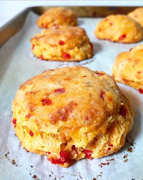 Pimento Cheese Cornmeal Biscuits e2 bakes brooklyn