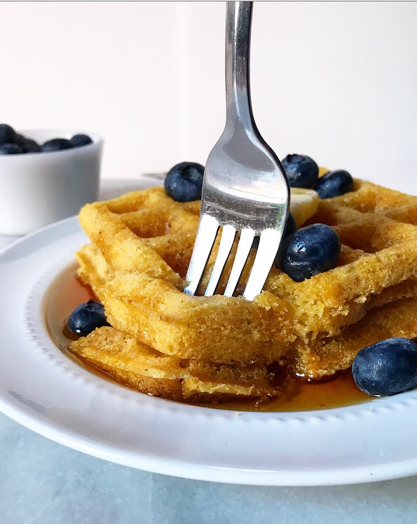 Cornmeal Waffles {Vegan & GlutenFree} e2 bakes brooklyn