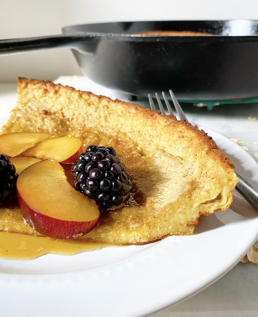 Oatmeal Puff Pancake {GlutenFree Dutch Baby} e2 bakes brooklyn