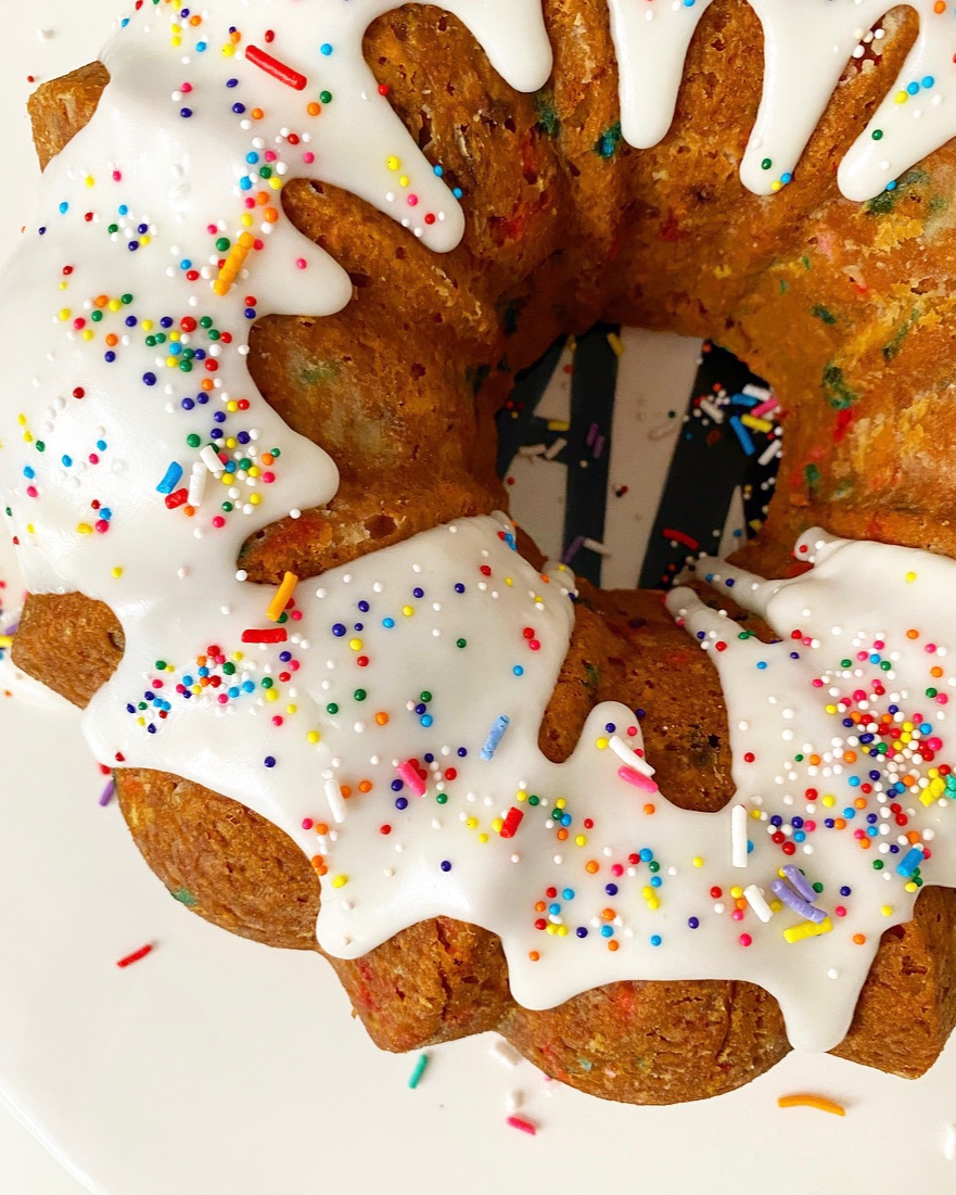 Funfetti Bundt Cake e2 bakes brooklyn