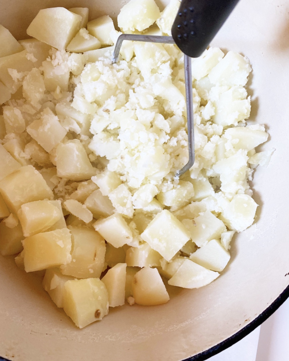 Garlic Confit Mashed Potatoes e2 bakes brooklyn