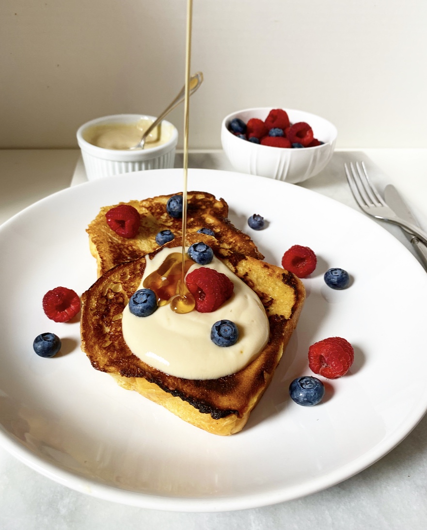 Sour Cream French Toast e2 bakes brooklyn
