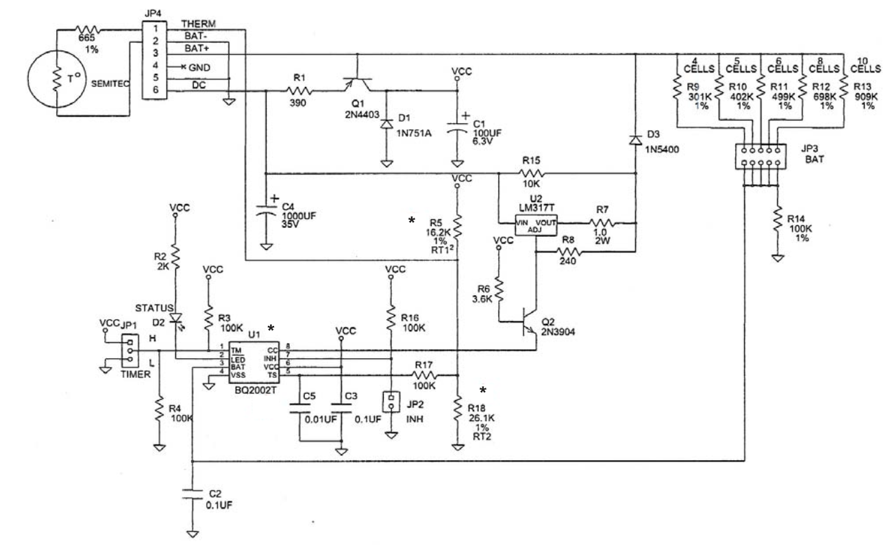 Battery charger for four NIMH AAs in series while under load Power