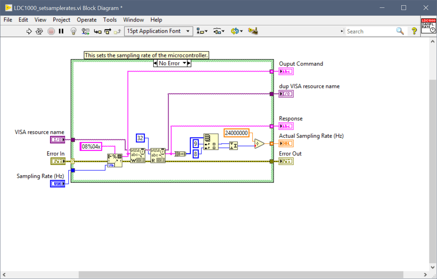LDC1000 Trouble adjusting sample rate in LabVIEW Sensors forum