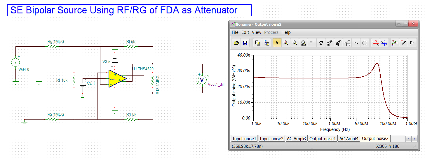 THS4520 Using THS4520 to do a Fully differential op amps as an
