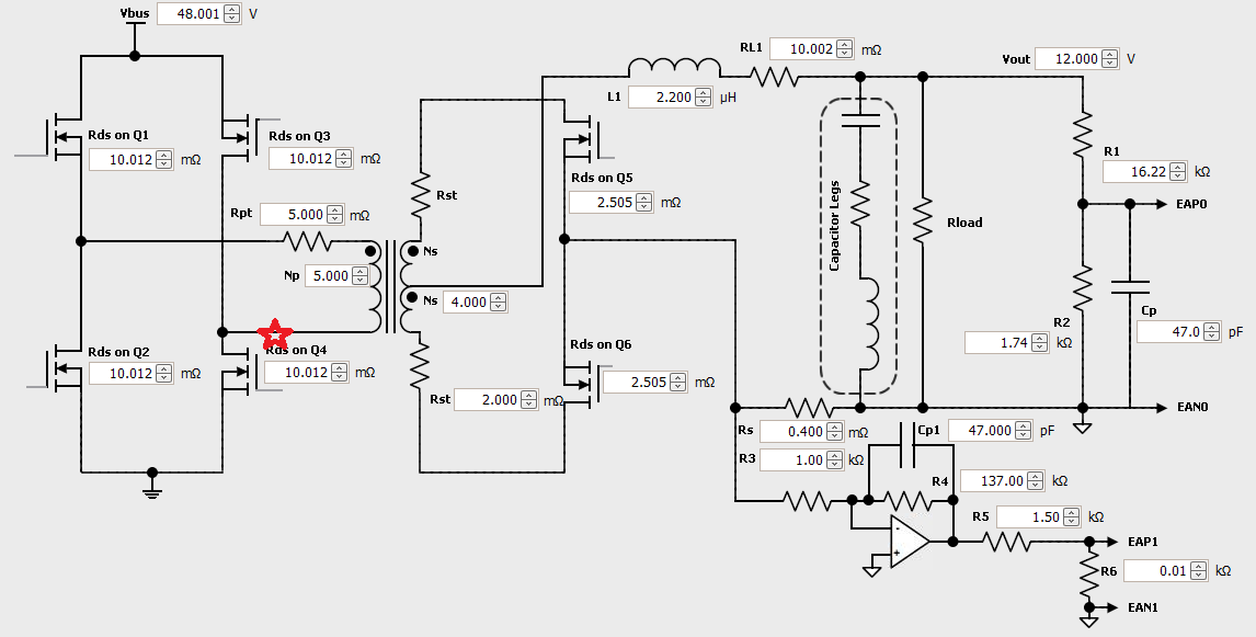 UCD3138HSFBEVM029 Fullbridge hardswitched dcdc power transformer