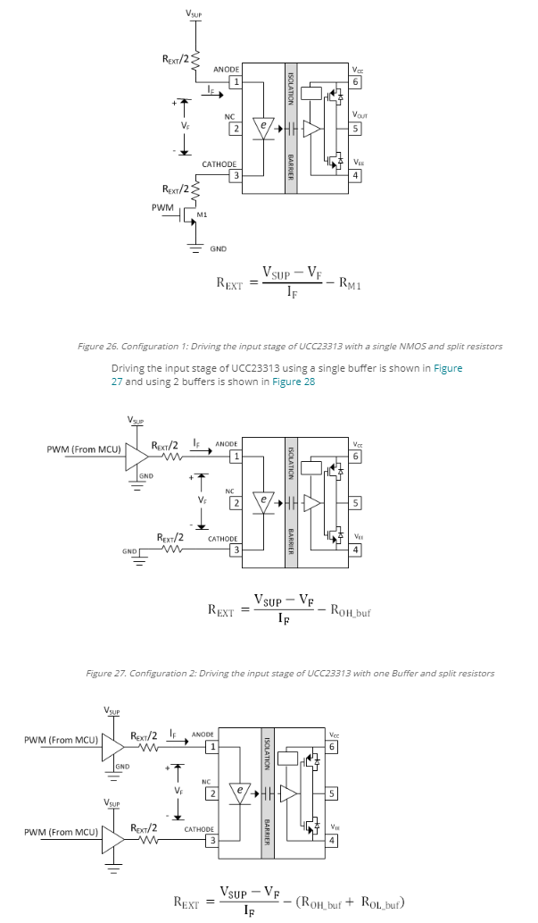 H Bridge driving with optocoupler based gate drivers Power