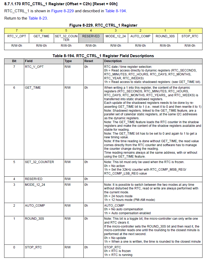 TPS6594Q1 The RTC time in PMIC cannot be updated. Power management