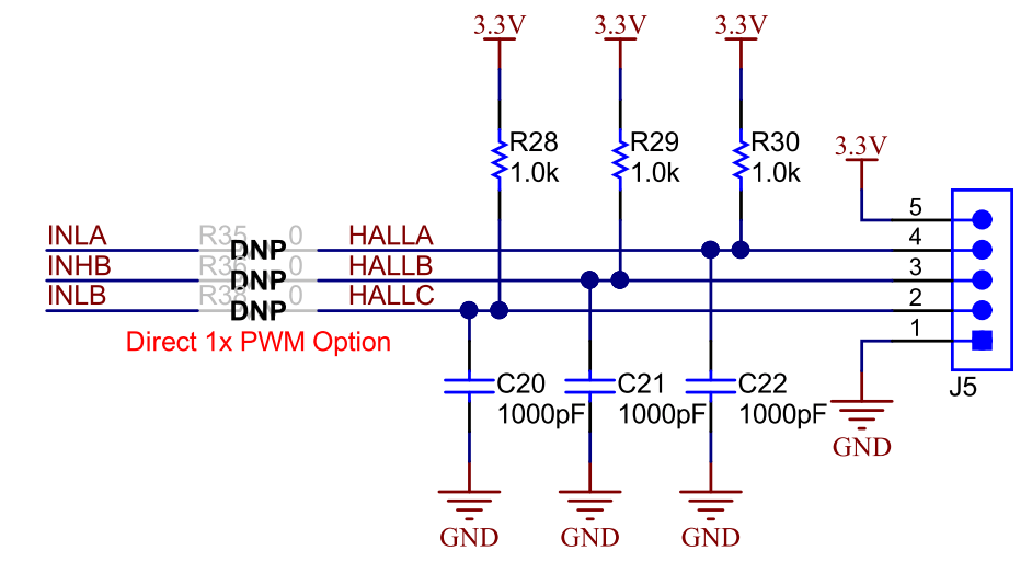 BOOSTXLDRV8320H Pull up resistances for hall sensor inputs. Motor drivers forum Motor