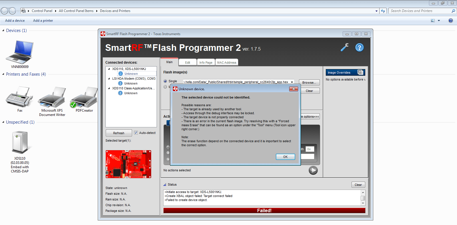 LAUNCHXL-CC2640R2: USB can't recognize by window 7 - Bluetooth forum