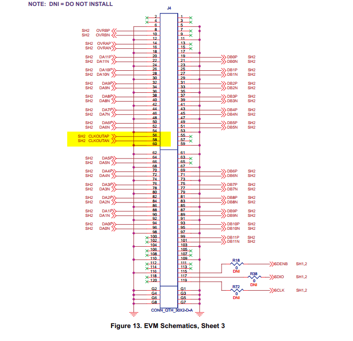 ADS5400EVM: to ADC FMC Adapter to Xilinx ZC706 board question - Data