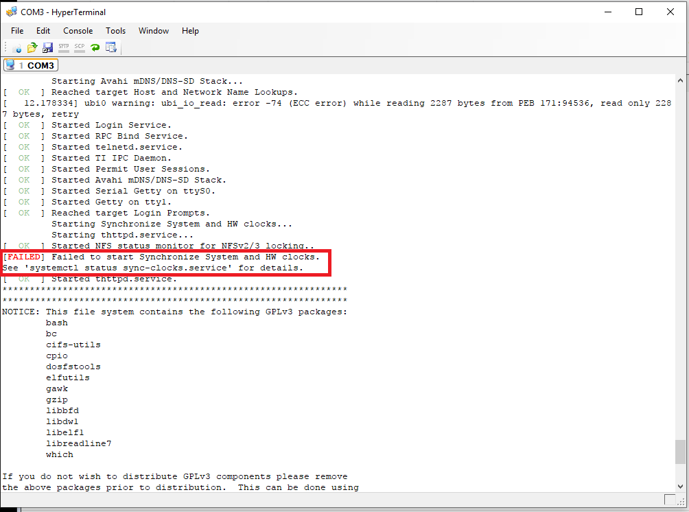 CCS/EVMK2H link down issue and Error message on Processor SDK